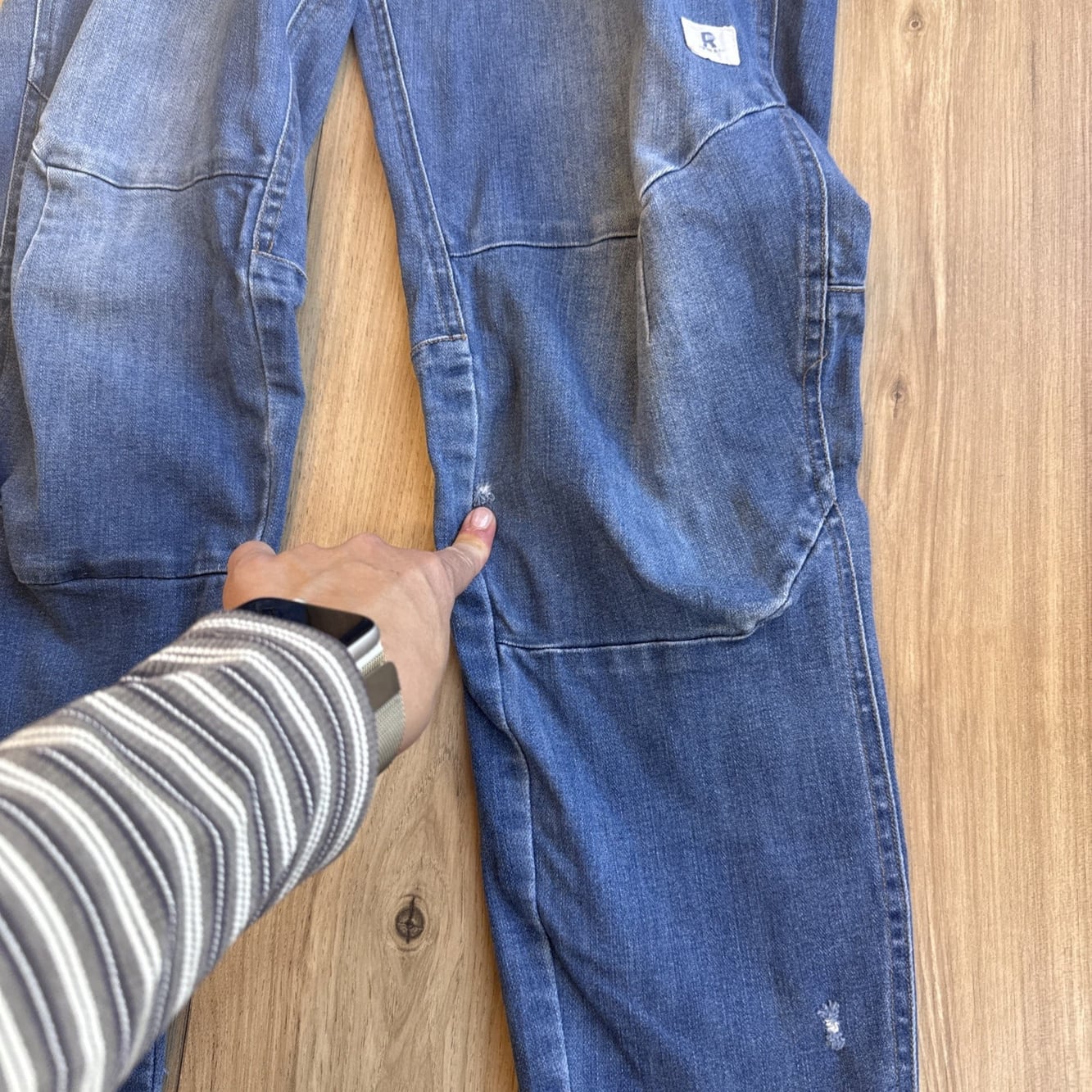 Ripton & Co Womens Denim Bike Pants Size S Blue Cycling Mountain Trail Jeans — image 7 of 8